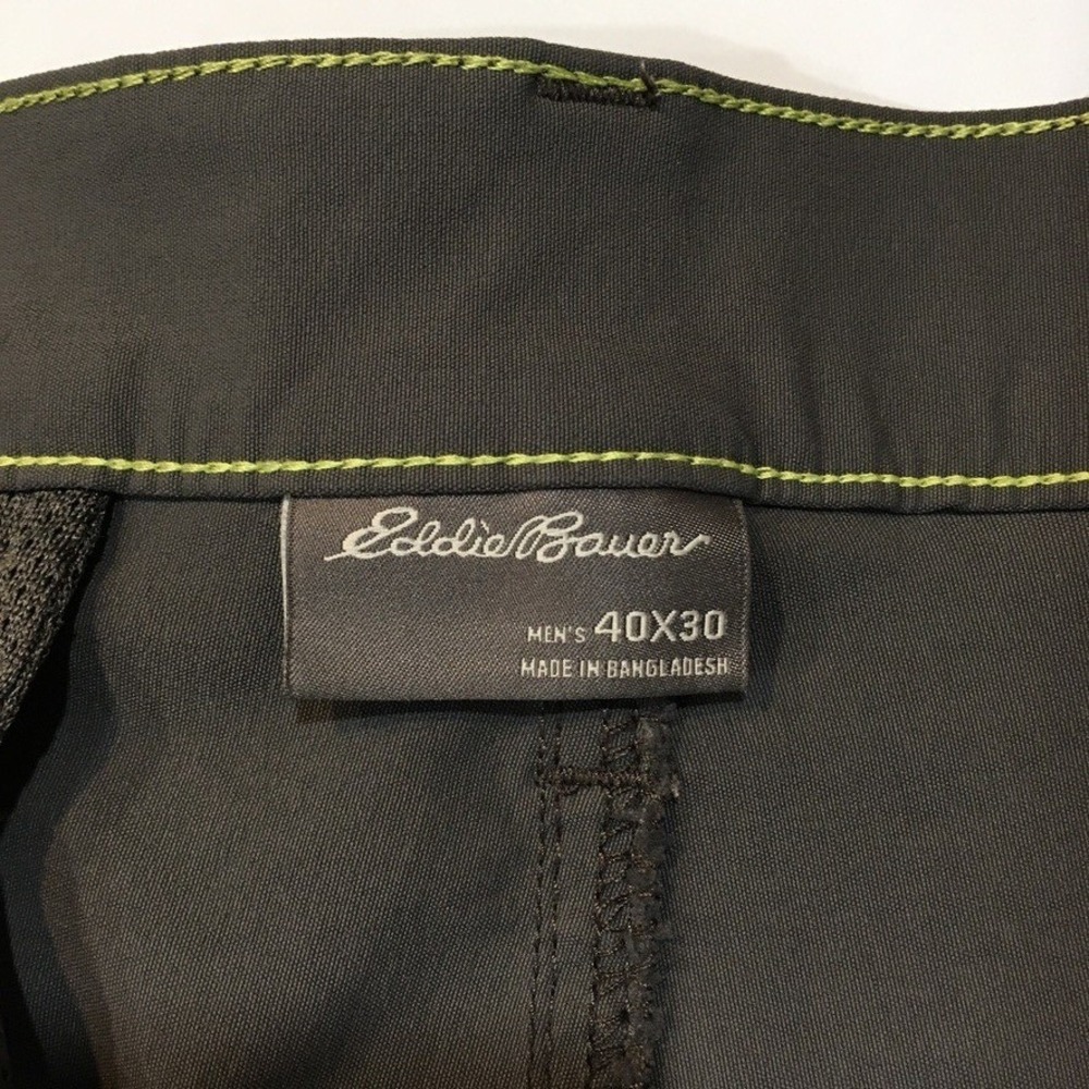 Eddie Bauer Performance Chino Pants Mens 40x30 Gray Outdoor Gorpcore Utility - Picture 10 of 12